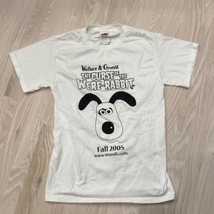 Wallace & Gromit Movie Tee Mens Small White